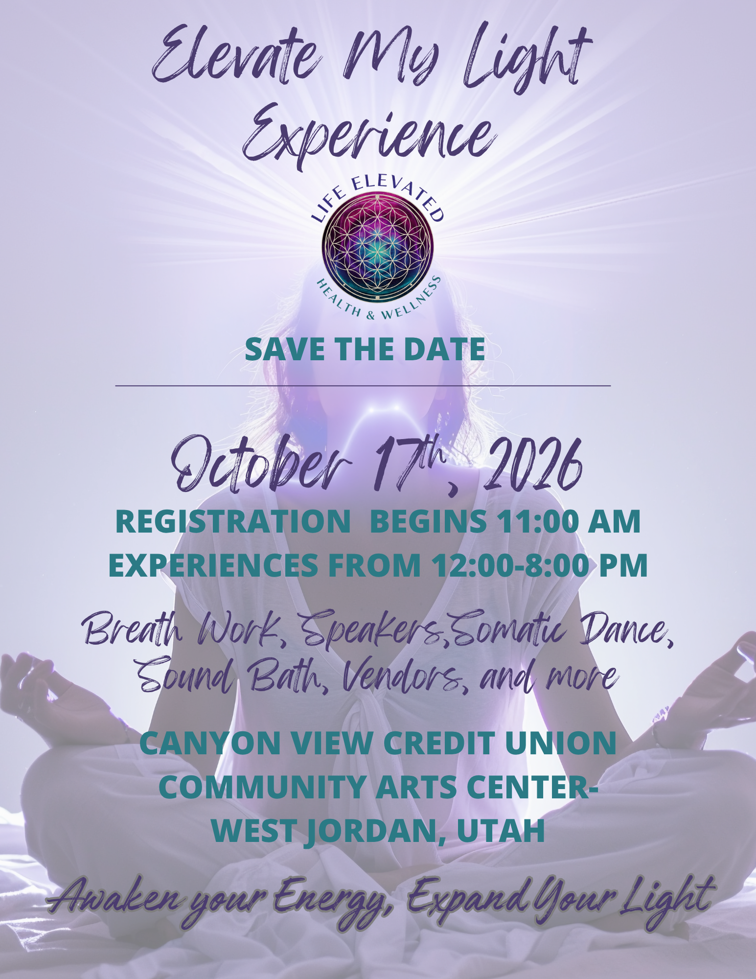 Elevate My Light Experience October 17th